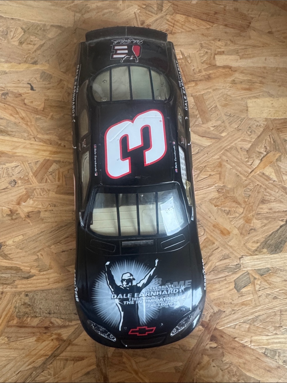 Nascar Black Model Stock Car with White and Red Numbering